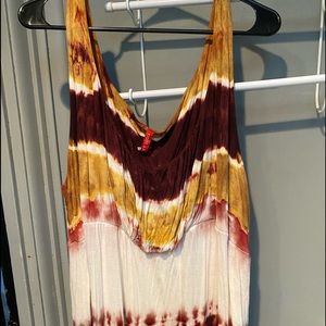 Tie Dye Burgundy Maxi Dress 🦋